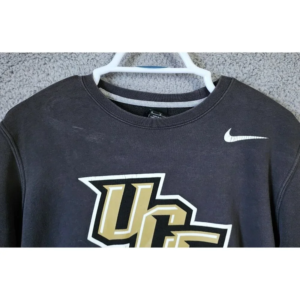 Nike‎ University of Central Florida UCF Knights Size Medium Gray Logo Sweatshirt